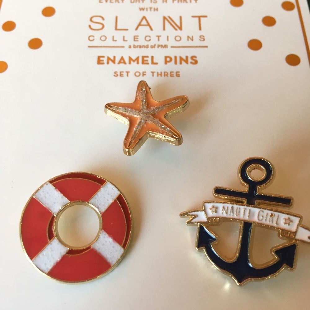 3-Pack Nautical Enamel Pin By Slant Collections